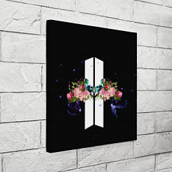Холст квадратный BTS Flowers In Space, цвет: 3D-принт — фото 2