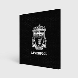 Холст квадратный Liverpool sport на темном фоне, цвет: 3D-принт