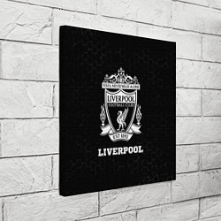 Холст квадратный Liverpool sport на темном фоне, цвет: 3D-принт — фото 2