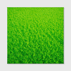 Холст квадратный Трава зеленая, цвет: 3D-принт — фото 2