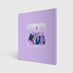 Картина квадратная BTS sofa in the forest