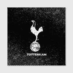 Холст квадратный Tottenham с потертостями на темном фоне, цвет: 3D-принт — фото 2