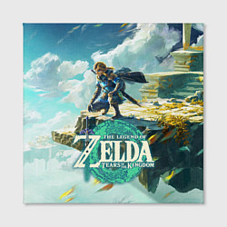 Холст квадратный The Legend of Zelda: Tears of the Kingdom Линк, цвет: 3D-принт — фото 2