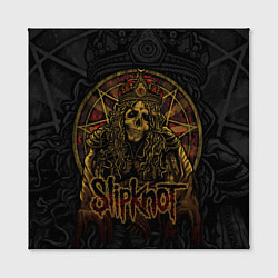 Холст квадратный Slipknot - death, цвет: 3D-принт — фото 2