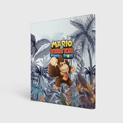 Холст квадратный Mario Donkey Kong - Nintendo - Gorilla, цвет: 3D-принт