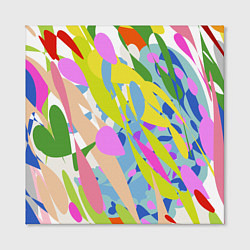 Холст квадратный Краски лета абстракция, цвет: 3D-принт — фото 2