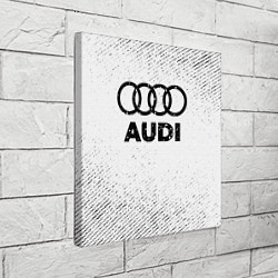 Холст квадратный Audi с потертостями на светлом фоне, цвет: 3D-принт — фото 2