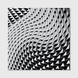 Холст квадратный Металлическая абстрактная броня, цвет: 3D-принт — фото 2