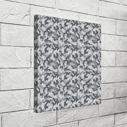 Холст квадратный Камуфляж М-21 серый, цвет: 3D-принт — фото 2