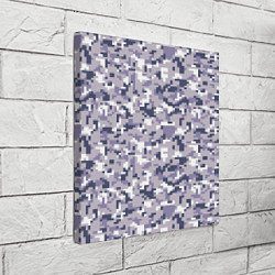 Холст квадратный Камуфляж ACUpat серый пиксель, цвет: 3D-принт — фото 2