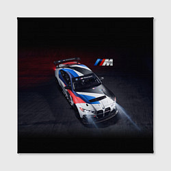 Холст квадратный BMW M4 GT4 - M Performance - Motorsport, цвет: 3D-принт — фото 2