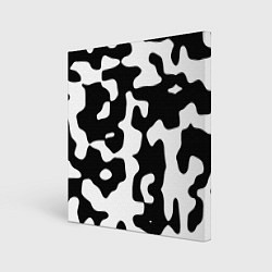 Холст квадратный Камуфляж Cowskin крупный, цвет: 3D-принт