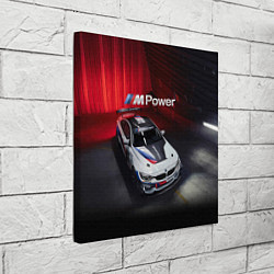 Холст квадратный BMW M4 GT4 - Motorsport, цвет: 3D-принт — фото 2