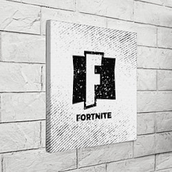 Холст квадратный Fortnite с потертостями на светлом фоне, цвет: 3D-принт — фото 2