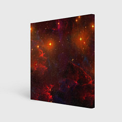 Холст квадратный Звездная бескрайняя вселенная, цвет: 3D-принт