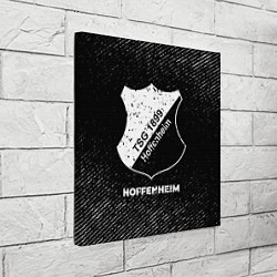 Холст квадратный Hoffenheim с потертостями на темном фоне, цвет: 3D-принт — фото 2