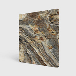 Холст квадратный Камень stone, цвет: 3D-принт