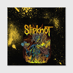 Холст квадратный Slipknot Yellow Monster, цвет: 3D-принт — фото 2