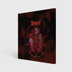Холст квадратный Slipknot red satan, цвет: 3D-принт