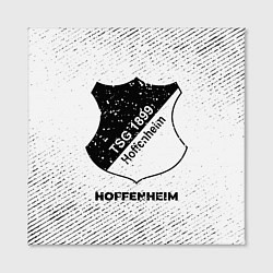 Холст квадратный Hoffenheim с потертостями на светлом фоне, цвет: 3D-принт — фото 2