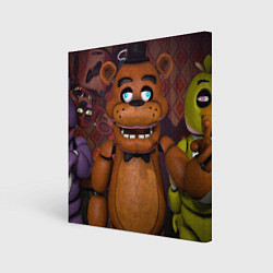 Холст квадратный Five Nights аt Frеddys, цвет: 3D-принт