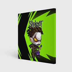 Холст квадратный Slipknot green, цвет: 3D-принт