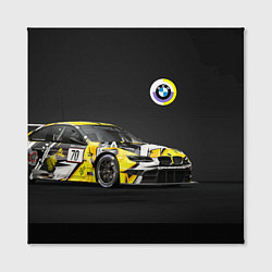 Холст квадратный BMW Motorsport - Racing team, цвет: 3D-принт — фото 2