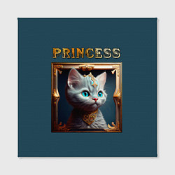 Холст квадратный Кошечка принцесса - картина в рамке, цвет: 3D-принт — фото 2