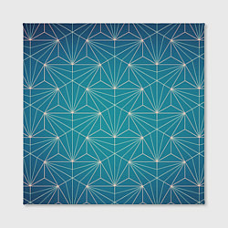 Холст квадратный Геометрические фигуры - паттерн, цвет: 3D-принт — фото 2
