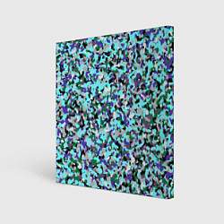 Холст квадратный Абстрактные разноцветные пятна, цвет: 3D-принт