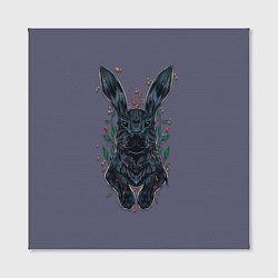 Холст квадратный Тёмный водяной кролик, цвет: 3D-принт — фото 2