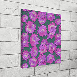 Холст квадратный Яркие хризантемы, цвет: 3D-принт — фото 2