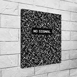 Холст квадратный Глитч - нет сигнала, цвет: 3D-принт — фото 2