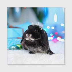 Холст квадратный Кролик символ нового года, цвет: 3D-принт — фото 2