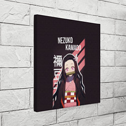 Холст квадратный Клинок, рассекающий демонов - персонаж Незуко Кама, цвет: 3D-принт — фото 2