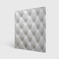 Холст квадратный Стёганая мебельная кожа - texture, цвет: 3D-принт
