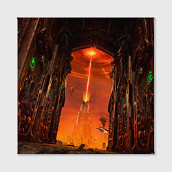 Холст квадратный Doom врата ада, цвет: 3D-принт — фото 2