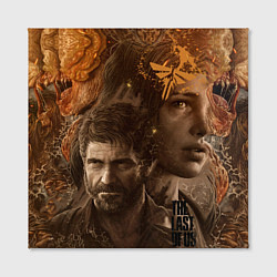 Холст квадратный Джоэл и Элли - The Last of Us, цвет: 3D-принт — фото 2