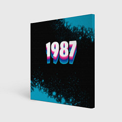 Холст квадратный Made in 1987: vintage art, цвет: 3D-принт