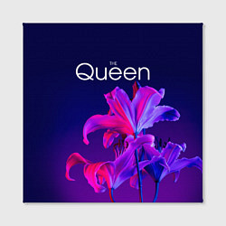 Холст квадратный The Queen Королева и цветы, цвет: 3D-принт — фото 2