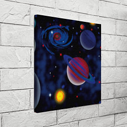 Холст квадратный Планеты, цвет: 3D-принт — фото 2