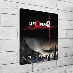 Холст квадратный Left 4 dead ночной город, цвет: 3D-принт — фото 2