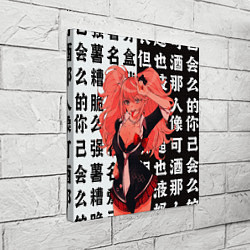 Холст квадратный Джунко Эношима - Danganronpa аниме, цвет: 3D-принт — фото 2