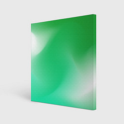 Холст квадратный Градиент зеленый, цвет: 3D-принт