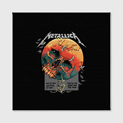 Холст квадратный Metallica - Металлика, цвет: 3D-принт — фото 2