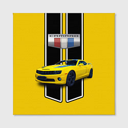 Холст квадратный Мощный маслкар Chevrolet Camaro 2010 года, цвет: 3D-принт — фото 2