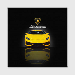 Холст квадратный Итальянский суперкар Lamborghini Aventador, цвет: 3D-принт — фото 2