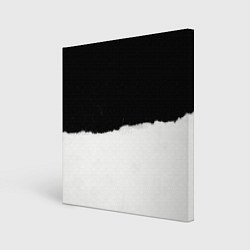 Холст квадратный Оторванный лист бумаги, цвет: 3D-принт