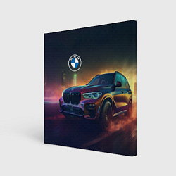 Холст квадратный BMW midjourney, цвет: 3D-принт