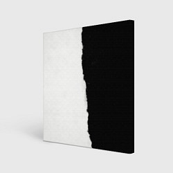 Холст квадратный Вертикально оторванный лист бумаги, цвет: 3D-принт
